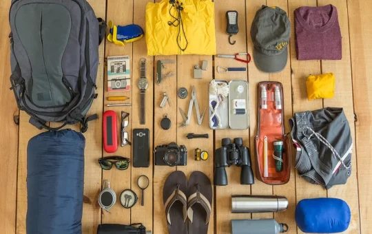 Toiletries Organized While Traveling